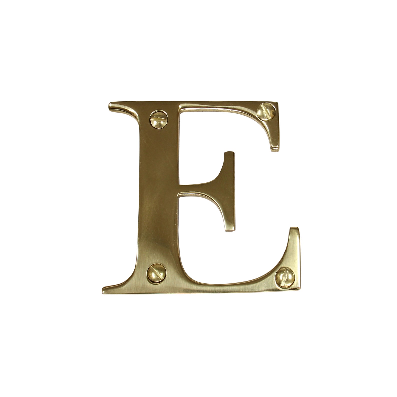 Modern 3 Inch Brass House Letter for Address Plaque Mailbox Etsy