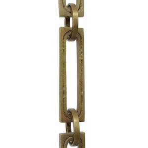 Large Rectangle Hinge Brass Hanging Chandelier Chain - CH-BR29L-H from RCH Hardware