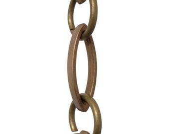 Loop Oval Brass Hanging Chandelier Chain 3 Feet - CH-BR26-U from RCH Hardware
