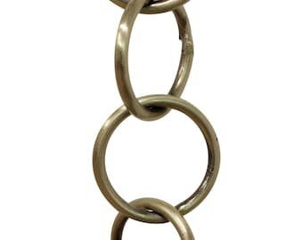 Round Ring Iron Hanging Chandelier Chain - CH-IR41-W from RCH Hardware
