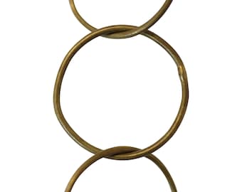 Round Circle Brass Hanging Chandelier Chain 3 Feet - CH-BR41-W from RCH Hardware