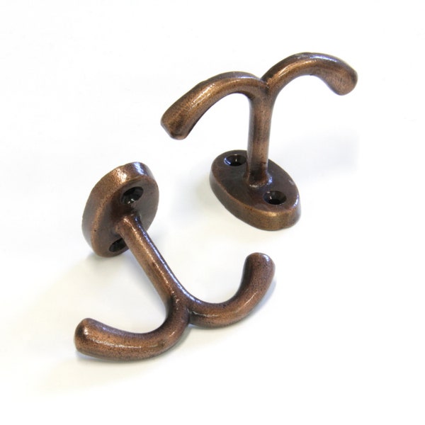Decorative Nautical 2.4 Inch Iron Admiral Ceiling Hook for Hanging Lights, Chains, and Ropes (2 Pack) - HK-IR8395-60 from RCH Hardware