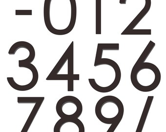 Modern Large Floating 8 Inch Acrylic House Number for Address Plaque, Mailbox, and Metal Signage - NO-AC101-203 from RCH Hardware