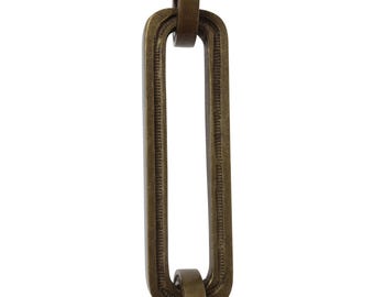 Rectangle Hinge Brass Hanging Chandelier Chain 3 Feet - CH-BR28-H from RCH Hardware