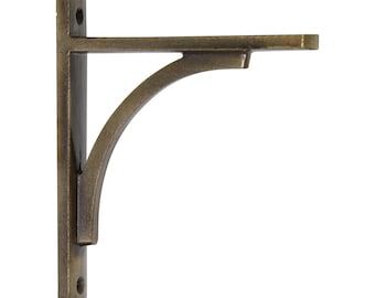 Modern Iron Old Country Shelf Bracket 2 Sizes (2 Pack) - BK-IR8206 from RCH Hardware