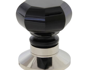 Glass (Black) Door Knob (Dummy Knob) - DK-GLOC-55 from RCH Hardware