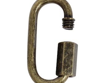 Threaded Screw Lock Steel Quicklink Chain Connector (2 Pack) - Various Finishes - RCH Hardware QL-ST04