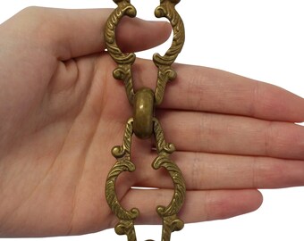 Catena Di Illuminazione Decorativa In Ottone Anticato/marrone - Foto 12