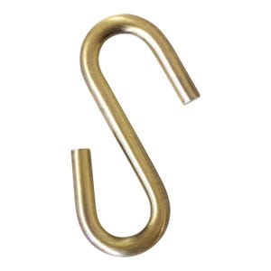 Standard Stainless Steel S-Hook Utility & Plant Hook, Kitchen Storage Chain Connector (5 Pack) - Various Finishes - RCH Hardware SH-SS03