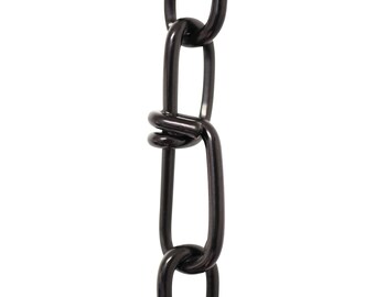 Double Loop Lightweight Steel Hanging Basket Chain 3 Feet - CH-ST52-U from RCH Hardware