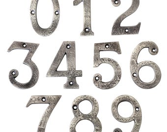 Rustic Country Serif 3 Inch Iron House Number for Address Plaque, Mailbox, and Metal Signage - NO-IR832-75 from RCH Hardware