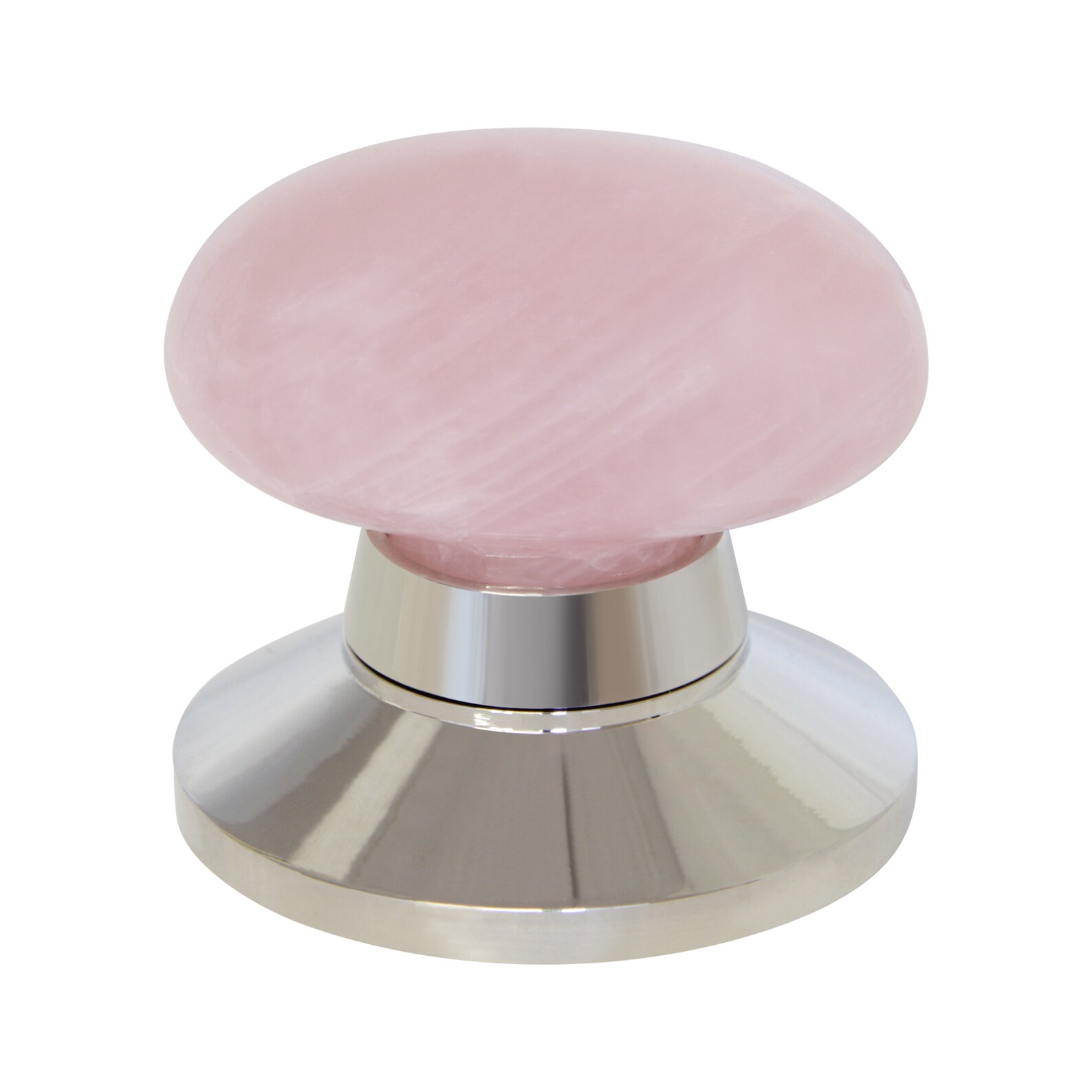 Rose Quartz natural Quartz Door Knob dummy Knob Etsy