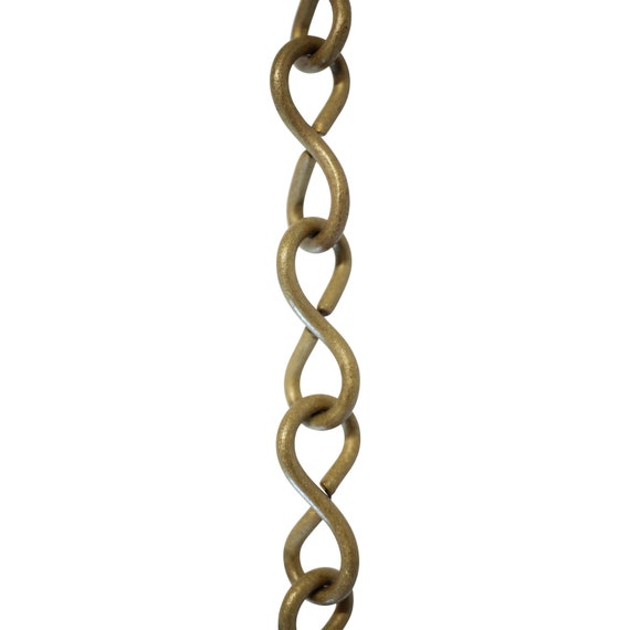 RCH Hardware CH-06-AD-3 Decorative Solid Brass Chain for Hanging Light Oval Unwelded Links-Acid Dipped Finish 3 ft//1 Yard