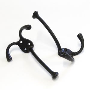 Decorative 2.6 Inch Iron Droplet Wall Hook for Hats, Coats, and Robes  (2 Pack) - HK-IR8386 from RCH Hardware