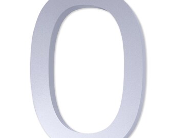 Modern Standard Floating 6 Inch Acrylic House Number for Address Plaque, Mailbox, and Metal Signage - NO-AC101-152 from RCH Hardware