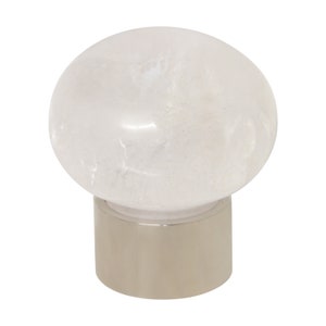 Rock Crystal (Natural Quartz) Cabinet Knob for Drawers and Cabinets - CK-RCMR-36 from RCH Hardware