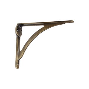 Sleek Modern Iron Shelf Bracket 3 Sizes (2 Pack) - BK-IR8207 RCH Hardware
