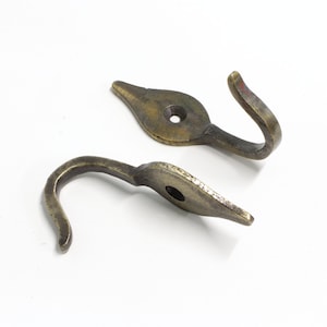 Decorative 1.7 Inch Iron Fleur Wall Hook for Hats, Coats, and Robes  - HK-IR8394 from RCH Hardware