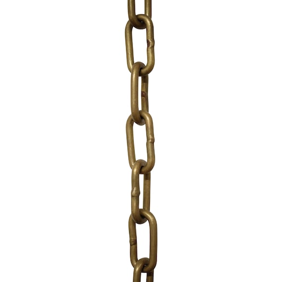 1 Foot RCH Hardware CH-07-OBB Decorative Polished Solid Chain for Hanging Oil Bronzed Black Lighting-Standard Unwelded Links