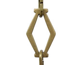 Simple Vintage Brass Hanging Chandelier Chain 3 Feet - CH-BR22P-U from RCH Hardware