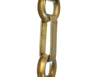 Rectangle Brass Hanging Chandelier Chain 3 Feet - CH-BR27-W from RCH Hardware