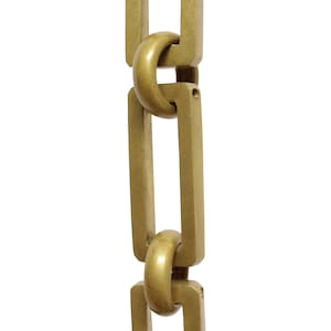Rectangle Hinge Brass Hanging Chandelier Chain 3 Feet - CH-BR31-H from RCH Hardware