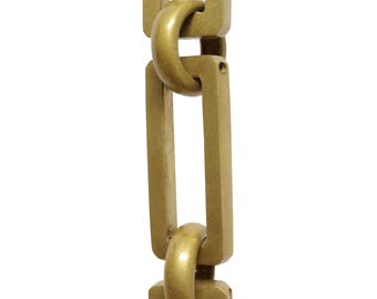 Rectangle Hinge Brass Hanging Chandelier Chain 3 Feet - CH-BR31-H from RCH Hardware