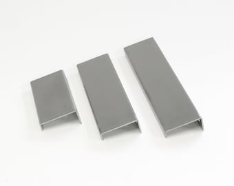 Brushed Stainless Steel Modern Industrial Stainless Steel Finger Edge Pull for Drawers and Cabinets - PL-SS161 from RCH Hardware
