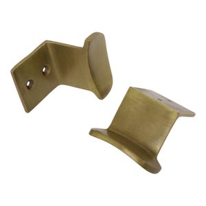 Decorative 1.5 Inch Brass Mod Wall Hook for Hats, Coats, and Robes  (2 Pack) - HK-BR01 from RCH Hardware