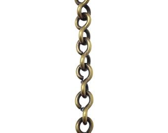 Loop Lightweight Brass Hanging Chandelier Chain 3 Feet - CH-BR20-U from RCH Hardware