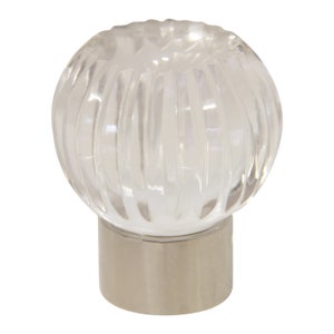 Glass (Clear) Cabinet Knob for Drawers and Cabinets - CK-GLTUP-35 from RCH Hardware
