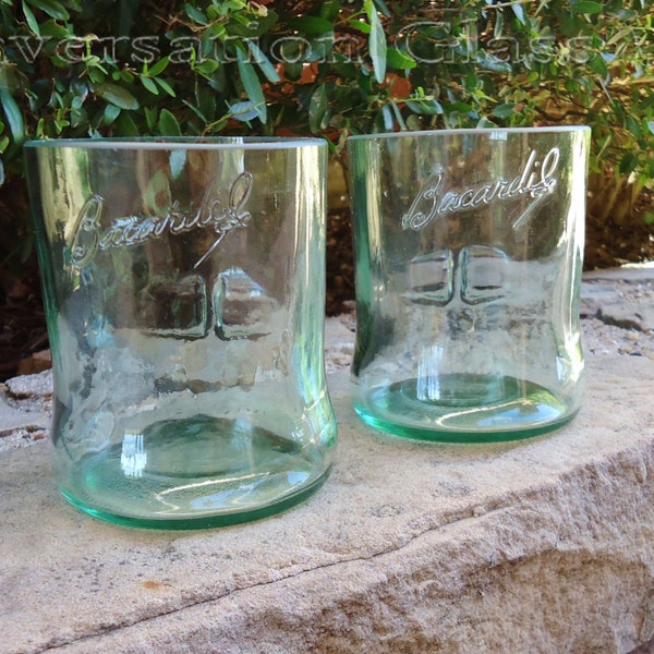 Bacardi Bottle Glasses Set of 2