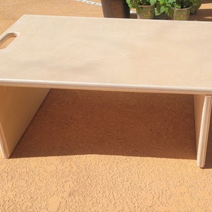 Wood Laptop Desk With Handle/TV Tray/Breakfast Tray/Surgery & Illness Recovery/ Functional and Sturdy Handcrafted Art for the Home
