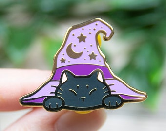 Witch Hat Kitty - Hard Enamel Pin