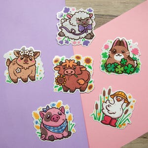 Doorzichtige vinylsticker Countryside Cuties
