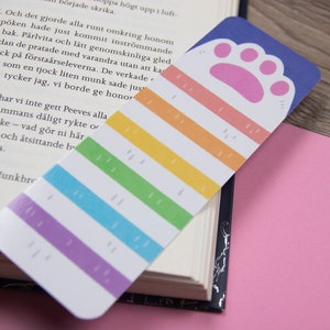 Rainbow Paw Bookmark - Reading Gift
