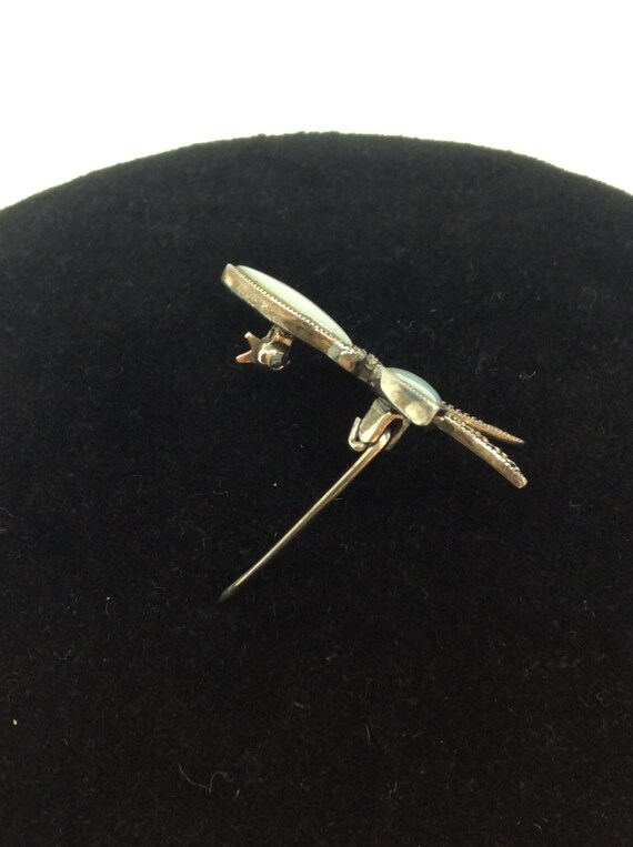 Beautiful Dragonfly Signed A with mother of Pearl… - image 2