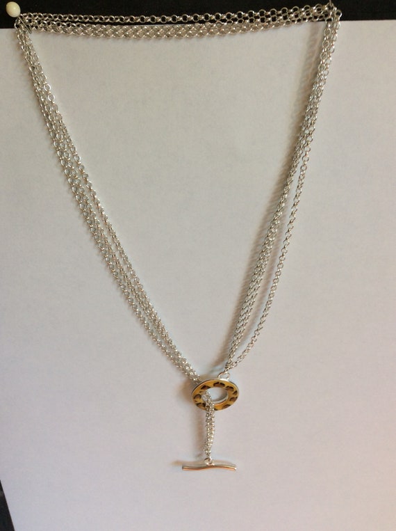 Rolo chains  and Leopard Toggle by David Sigal Ne… - image 3