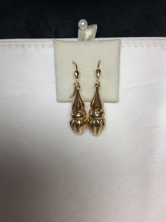Vintage Milor 18k yellow Gold Earrings ITALIAN Fl