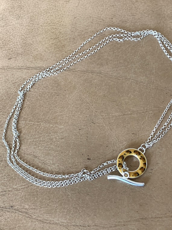 Rolo chains  and Leopard Toggle by David Sigal Ne… - image 6