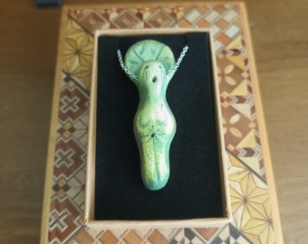 Elen of the Ways Goddess Pendant,  Wildwood, Greenwood Magical, Gift, Folklore,  Unique, Handmade, Necklace, Jewellery, Ancient British