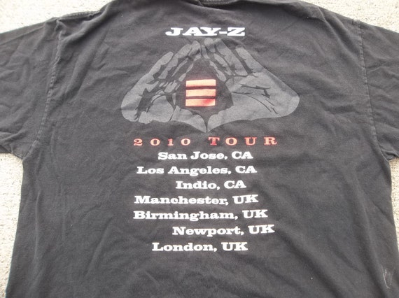 Jay Z T-shirt 2000s XL Hip Hop Rap Distressed Gru… - image 4