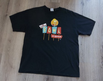 Vintage T-shirt XL The Simpsons Bowl A-RAMA Highly Collectible  Homer Simpson Barney Gumble 2002