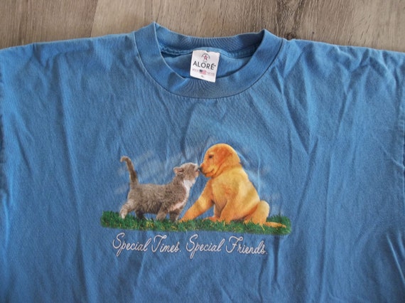 Vintage T-shirt Puppy and Kitten Special Times Sp… - image 3