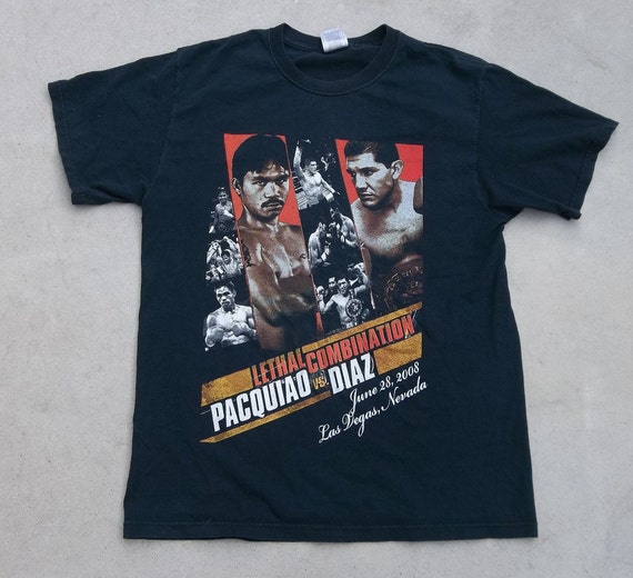 Vintage T-Shirt Pacquiao vs Diaz Lethal Combinati… - image 5