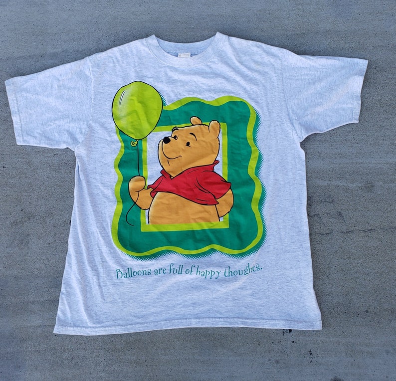 Vintage T-shirt Disney Winnie the Pooh Team 1990s Adidas Retro California Tee 1990s Beach Surf Skate Hike Camping Casual Street image 7