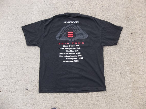 Jay Z T-shirt 2000s XL Hip Hop Rap Distressed Gru… - image 5