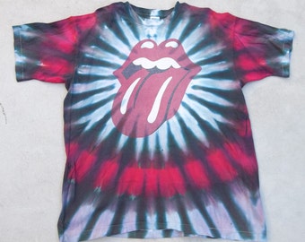 Vintage T-shirt 1990s The Rolling Stones Large/XL Faded Distressed Streetwear Unique Retro