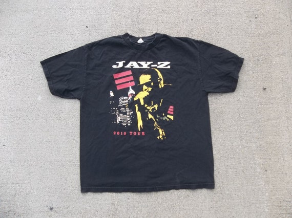 Jay Z T-shirt 2000s XL Hip Hop Rap Distressed Gru… - image 2