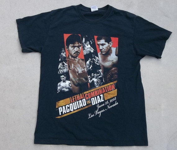 Vintage T-Shirt Pacquiao vs Diaz Lethal Combinati… - image 1